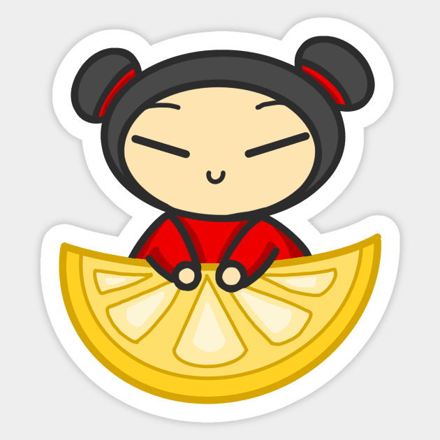 Lemon Pucca Sticker by aishiiart